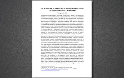 Pacto Nacional de Unidad por la Salud y la Vida de todos los colombianos y las colombianas